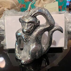 Pottery Barn Classic Monkey Placecard Holders.  2 sets of four each